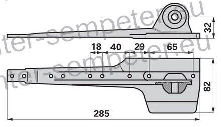 KOSA BOČNA 150cm 27zob MÖRTL MORTL M704