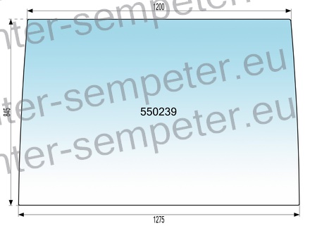 STEKLO KABINE SPREDAJ zgoraj NT ZETOR 3321 - 5321 - 6341 - 7321 - 7341