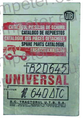 KATALOG TRAKTOR UTB U640DTC (cod820645)