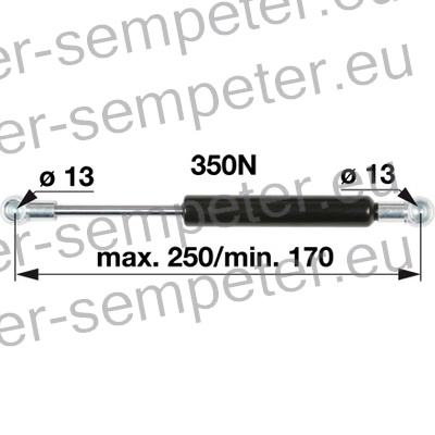 AMORTIZER KABINE L=250 F=350 McCORMICK