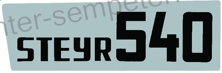 NALEPKA leva kos " STEYR 540"
