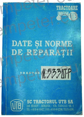 KATALOG TRAKTORJA PRIROČNIK ZA VZDRŽEVANJE TRAKTORJA UTB U533DTP