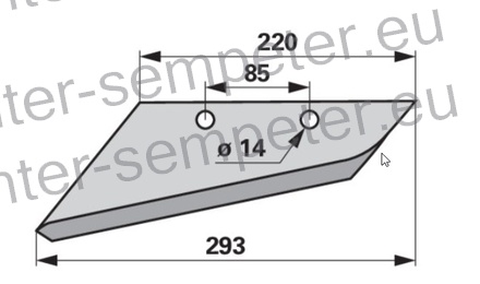 LEMEŽ PREDPLUŽNIKA VOGEL - NOOT LEVI