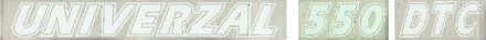 NALEPKA "UNIVERZAL 550 DTC" UTB