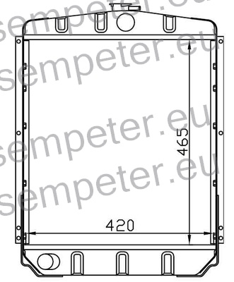 HLADILNIK VODE FIAT 315 - 415 - 415R - 415C - 411 - 415 - 415 AN - 4C