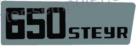 NALEPKA STEYR desna + leva set - grt "650 STEYR" STEYR