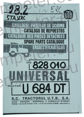 KATALOG TRAKTOR UTB U684DT (cod828010)