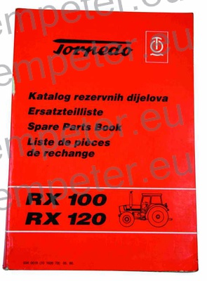 KATALOG TRAKTOR TD - TORPEDO RX100 - RX120 (05.86)