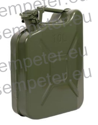 POSODA ZA GORIVO KOVINSKA ZELENA 1/10L